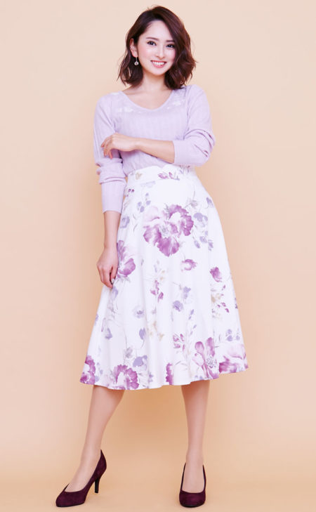 スカートが主役 柄スカートコーデ Rcawaii