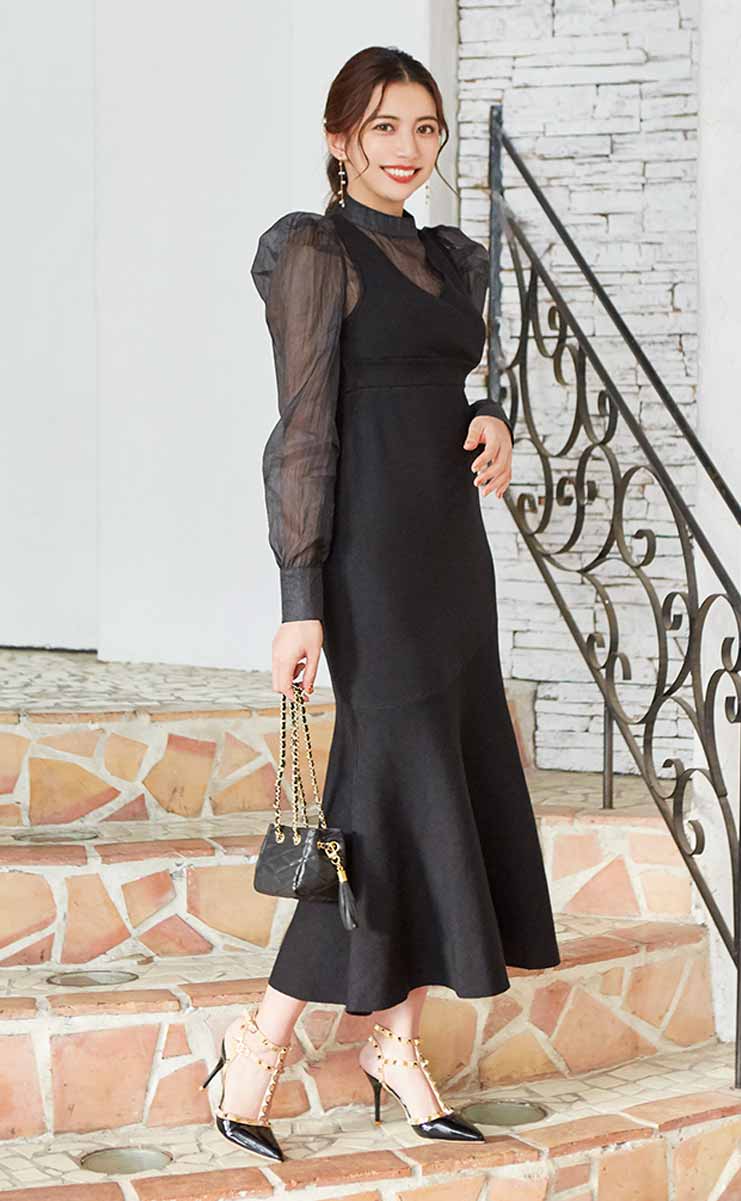 トレンド ドレス  ワンピース 結婚式 華やか coordinate_1_75ede0a4596a5d964