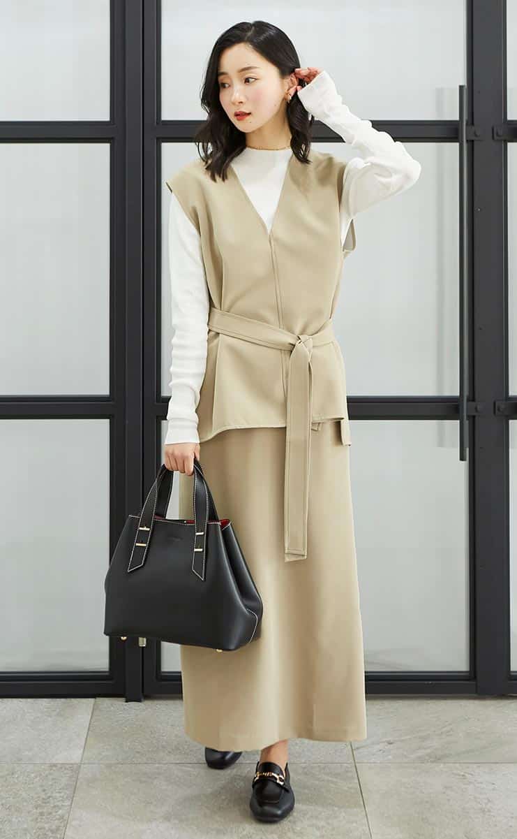 1枚でおしゃれに格上げ！】シーン別 | ジレコーデのコツとおしゃれ見え