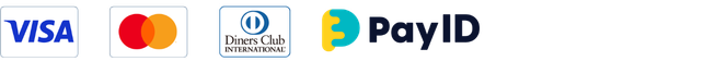 VISA / Mastercard / Diners / PayID