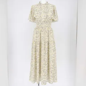 dazzlin バックリボンプリントワンピース