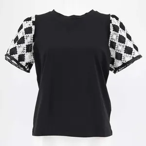 Twenty three エンブロイダリーシルケットTシャツ