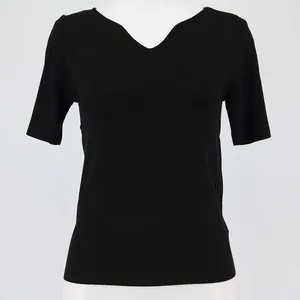 she mo shelly ハートキーネック半袖KNIT