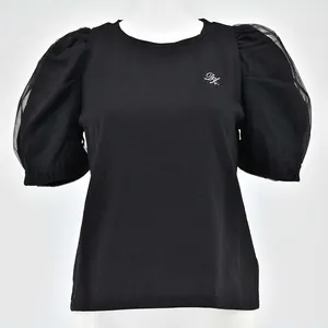 dazzlin エンブロイダリーワンポイントTシャツ