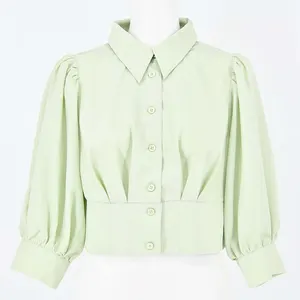 dazzlin バックリボンショートタックブラウス