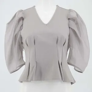 SNIDEL シフォンスリーブカットトップス