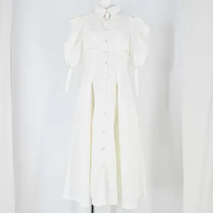 dazzlin カットアウトシャツワンピース
