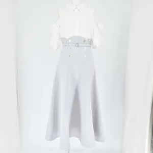 dazzlin オープンショルダートレンチワンピース