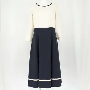 LAISSE PASSE バイカラーワンピース