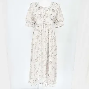 dazzlin コスモスカラーシフォンワンピース