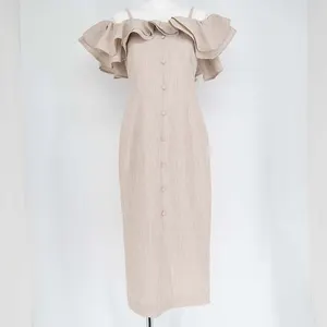 RESEXXY ラッフルオフショルキャミワンピース