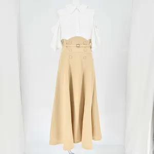 dazzlin オープンショルダートレンチワンピース