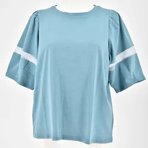 vingtrois メッシュ切替スリーブトップス