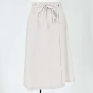 index リネン混ラップフレアスカート