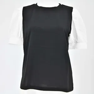 Twenty three パフスリーブシルケットTシャツ