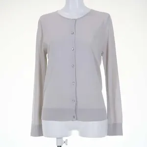 vingtrois UV加工クルーカーディガン