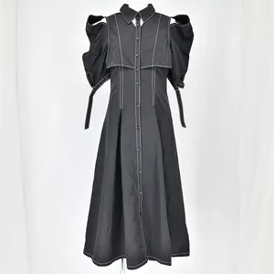 dazzlin カットアウトシャツワンピース